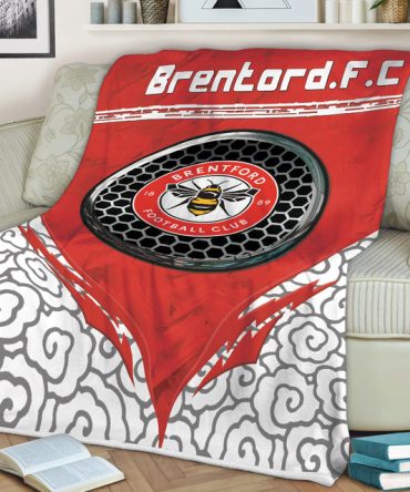 Cozy Brentford Fc Fleece Throw Blanket – Perfect Gift For Football Fans!