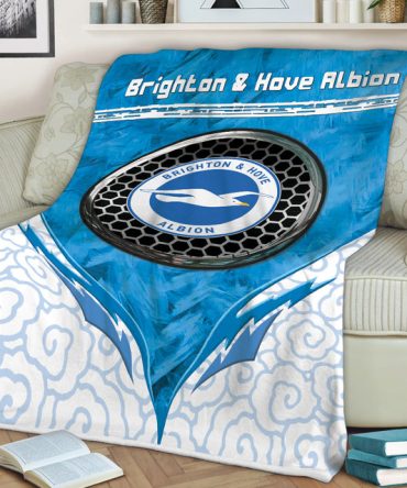 Cozy Brighton & Hove Albion Fleece Throw Blanket – Perfect Gift For Soccer Fans!
