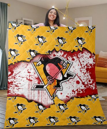 Cozy Nhl Penguins Fleece Blanket - Vibrant Hockey Fan Gift For Ultimate Comfort!