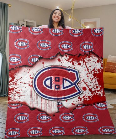 Cozy Up With A Montreal Hockey Team Fleece Blanket - Bold Red & Logo Design