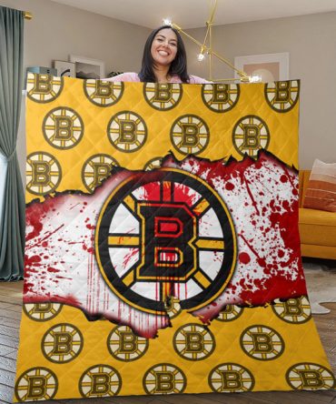 Boston Bruins Ice Hockey Team Blanket