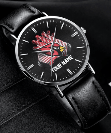 Customizable Sports Fan Watch - Personalized Name & Team Logo Design