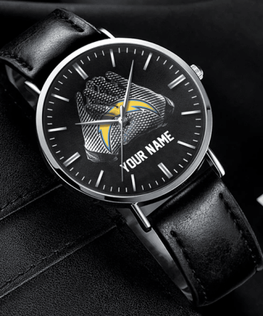 Customizable Football Fan Watch - Personalized Name & Team Logo Design Gift