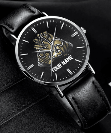 Personalized Luxury Leather Watch – Custom Engraving, Sleek Design, Perfect Gift For Him