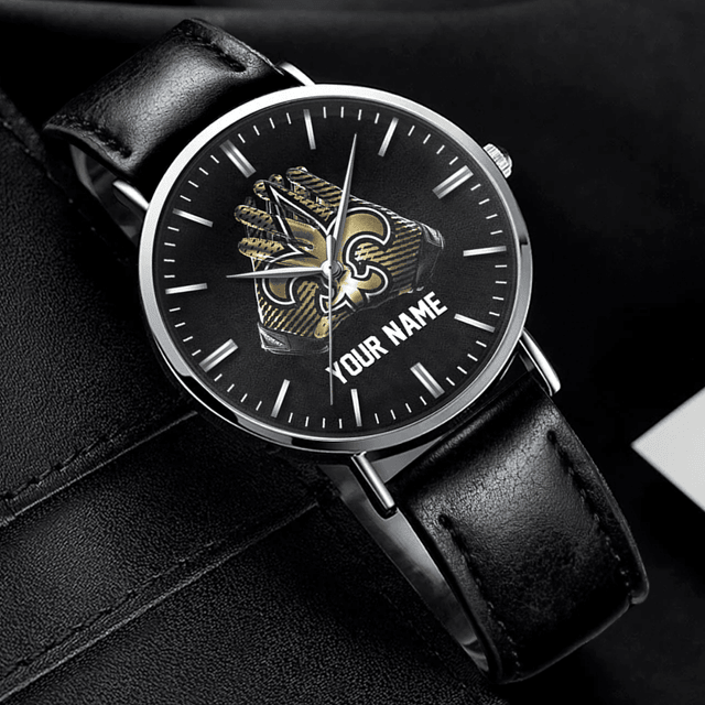 Personalized Luxury Leather Watch – Custom Engraving, Sleek Design, Perfect Gift For Him