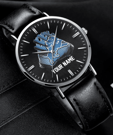 Customizable Leather Strap Watch - Personalized Name , Unique Gift Idea