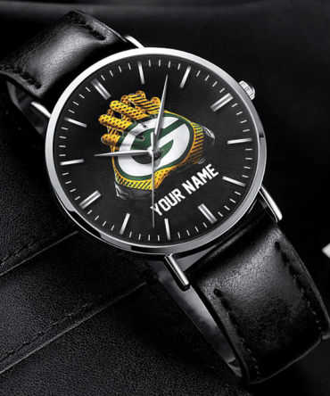 Customizable Leather Sports Watch - Personalized Team Spirit Gift