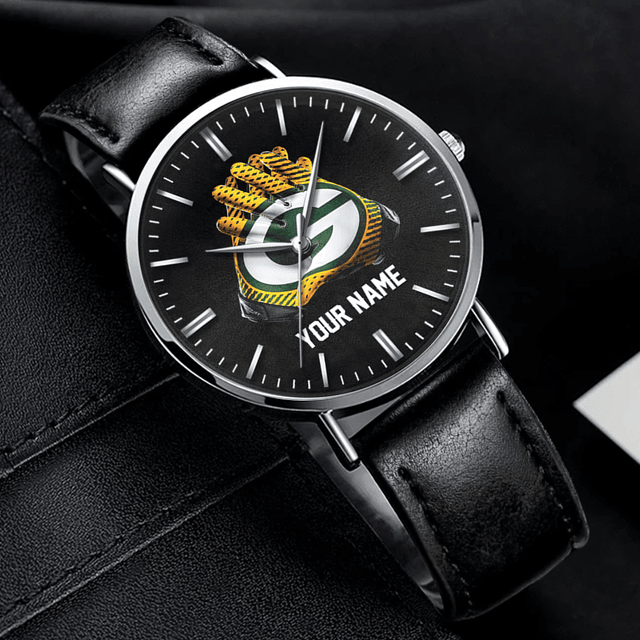 Customizable Leather Sports Watch - Personalized Team Spirit Gift