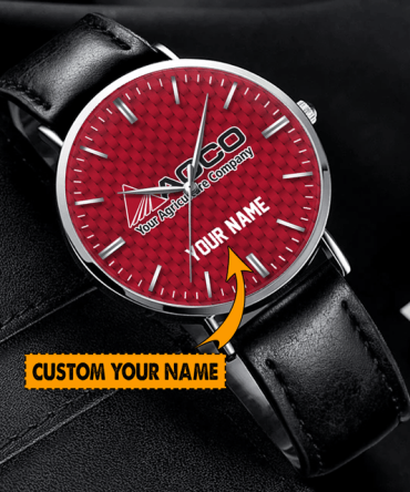 Customizable Leather Watch With Personalized Name Engraving - Perfect Gift For Him/Her