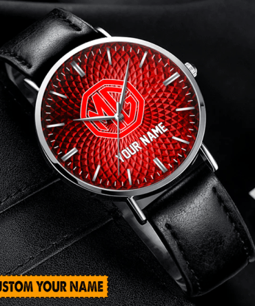 Customize Your Own Stylish Red Watch With Personalized Name - Perfect Gift!