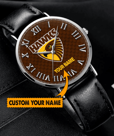 Customizable Hawks Watch - Personalize With Your Name - Perfect Gift!