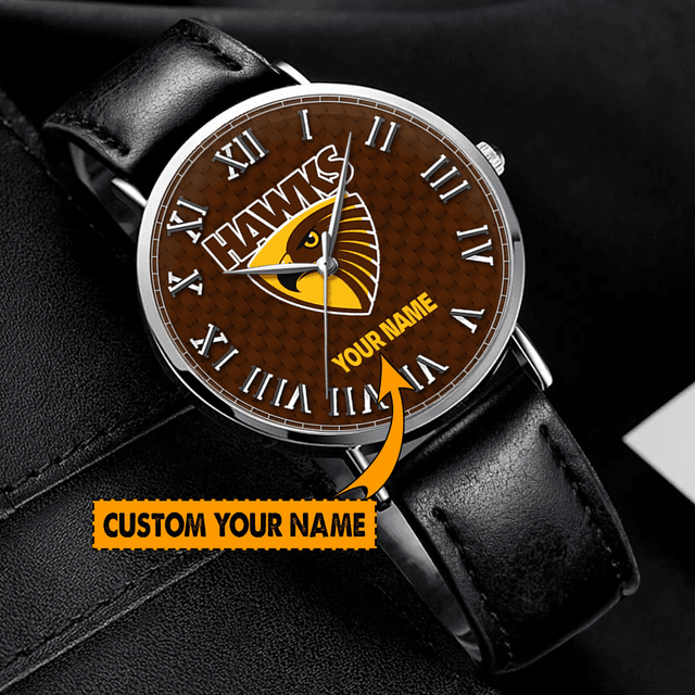 Customizable Hawks Watch - Personalize With Your Name - Perfect Gift!