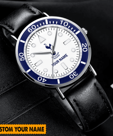 Personalized Men'S Watch With Custom Name - Stylish Leather Strap Timepiece