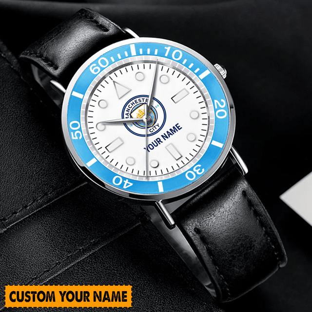 Custom Name Hand Watch For Fan Manchester City Watch – Personalized Gift For Fans