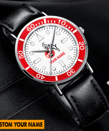 Personalized Custom Name Watch - Stylish Leather Strap & Unique Design