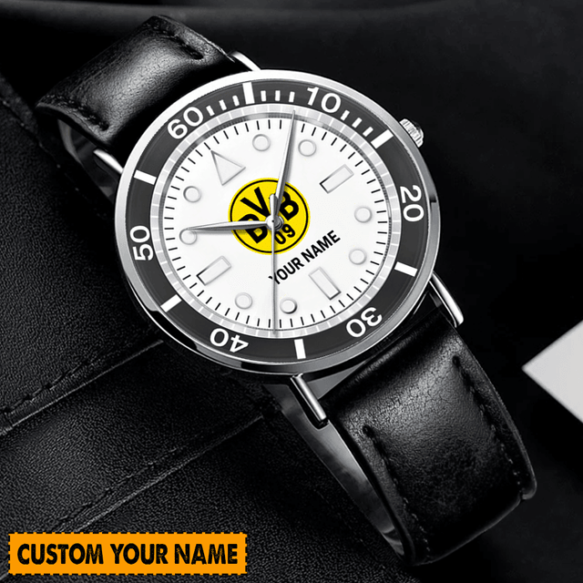 Custom Name Hand Watch For Fan Leather Watch – Personalized Gift For Him