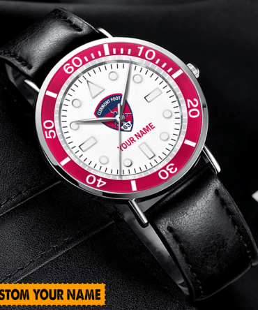 Customizable Leather Strap Watch - Personalize With Your Name & Logo