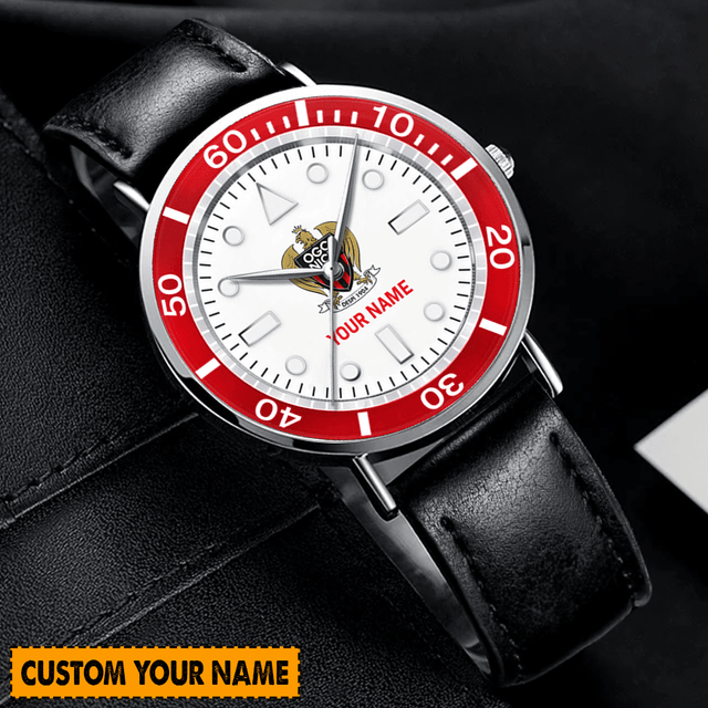 Customizable Leather Watch - Add Your Name, Unique Gift Idea!