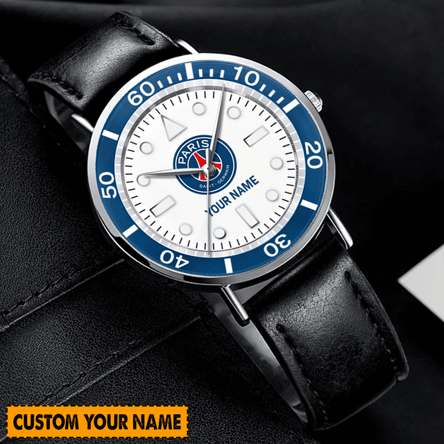 Custom Name Hand Watch For Fan Leather Strap Watch - Personalized Gift For Him