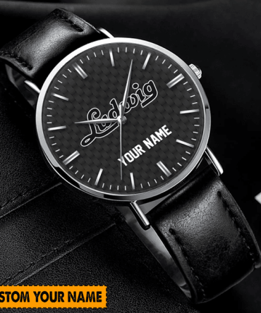 Customizable Men'S Leather Watch - Personalize With Your Name - Perfect Gift!