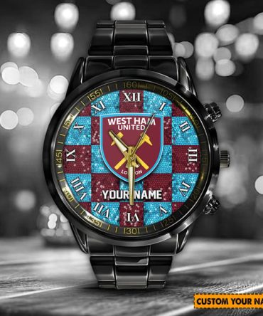 Customizable West Ham United Watch - Personalized Name - Perfect Gift For Fans!
