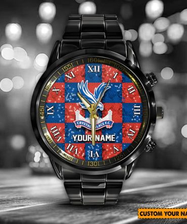 Customizable Crystal Palace Fc Watch - Personalized Name, Stylish Gift For Fans
