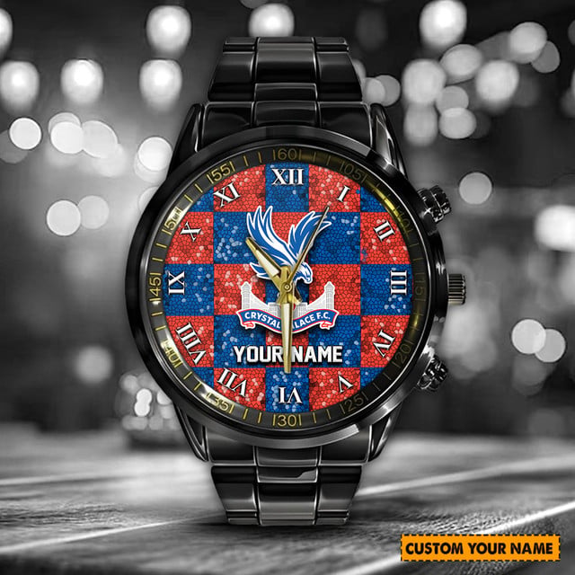 Customizable Crystal Palace Fc Watch - Personalized Name, Stylish Gift For Fans