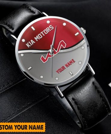 Customizable Kia Motors Watch - Personalized Name, Sleek Design, Perfect Gift For Car Enthusiasts