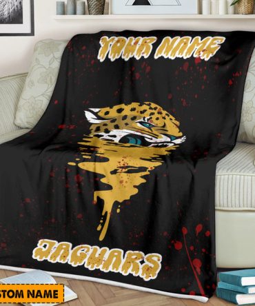 Customizable Jaguar Fleece Blanket - Add Your Name & Stay Cozy!