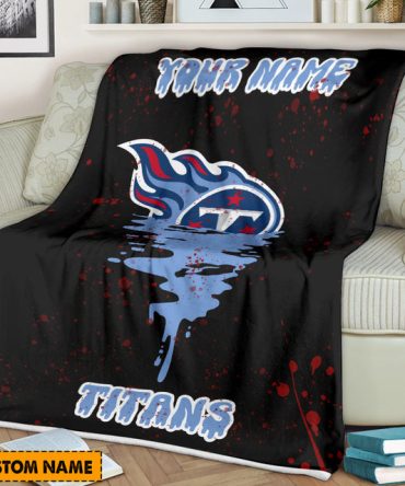 Custom Name Titans Fleece Blanket - Cozy, Personalized Fan Gift