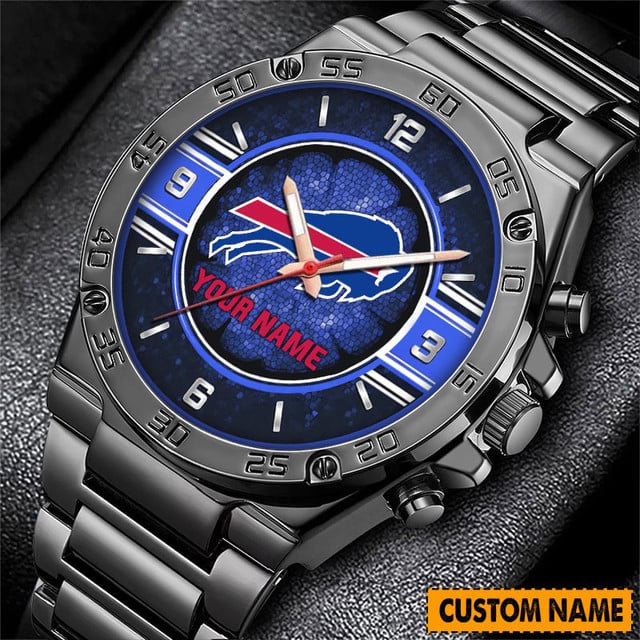 Customizable Stainless Steel Sports Team Watch - Personalize With Your Name!
