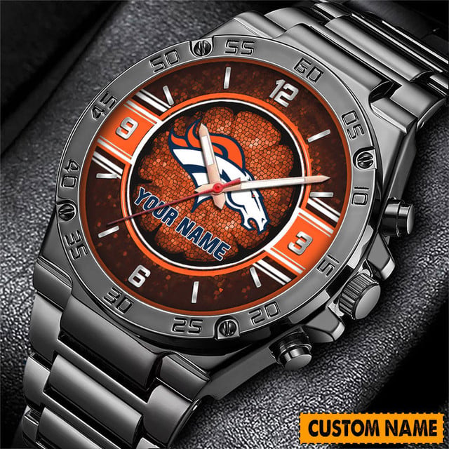 Customizable Sports Team Stainless Steel Watch - Perfect Gift For Fans!
