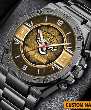 Custom Name Jaguar Design Men'S Stainless Steel Watch - Perfect Gift!