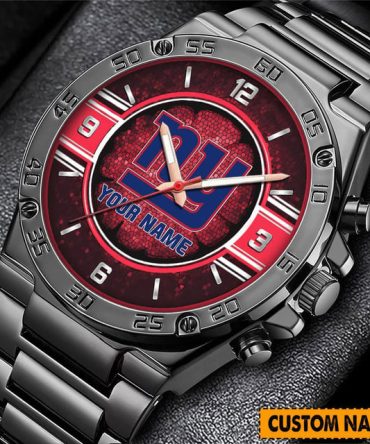 Customizable Sports Team Watch - Personalized Name Stainless Steel Timepiece