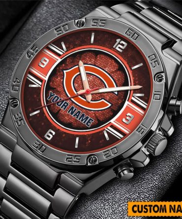 Custom Hand Watch For Fan Sports Fan Watch - Personalized Name Stainless Steel Wristwatch