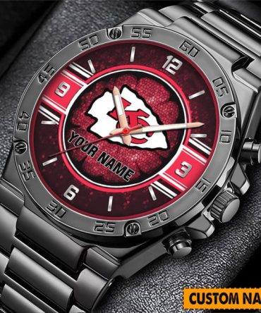 Personalized Stainless Steel Sports Watch - Custom Name Dial, Unique Gift Idea