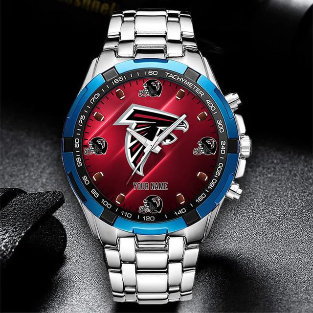 Customizable Stainless Steel Sports Watch With Team Logo - Perfect Gift For Fans