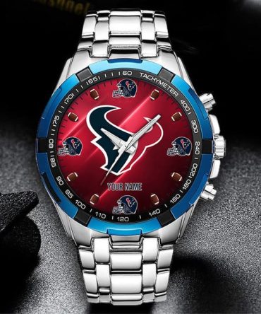 Customizable Sports Team Fan Watch – Stainless Steel, Bold Design, Perfect Gift For Enthusiasts