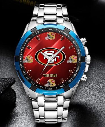 Personalized Nfl Team Fan Watch - Custom Name Stainless Steel Sports Timepiece