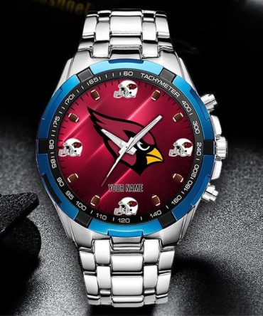 Customizable Team Spirit Watch - Personalized Sports Fan Gift With Steel Strap
