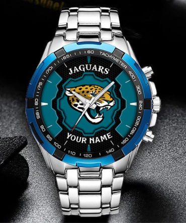 Customizable Jaguars Stainless Steel Watch - Personalize With Your Name!