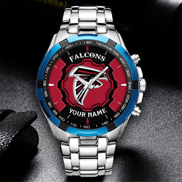 Customizable Falcons Stainless Steel Sports Watch – Perfect Gift For Fans