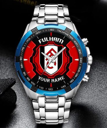 Customizable Fulham Fc Stainless Steel Watch - Perfect Gift For Fans