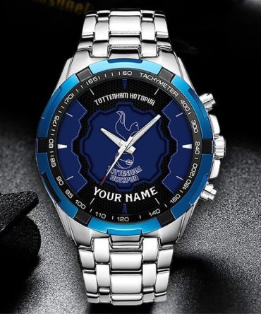 Customizable Tottenham Hotspur Stainless Steel Watch - Perfect Gift For Fans!