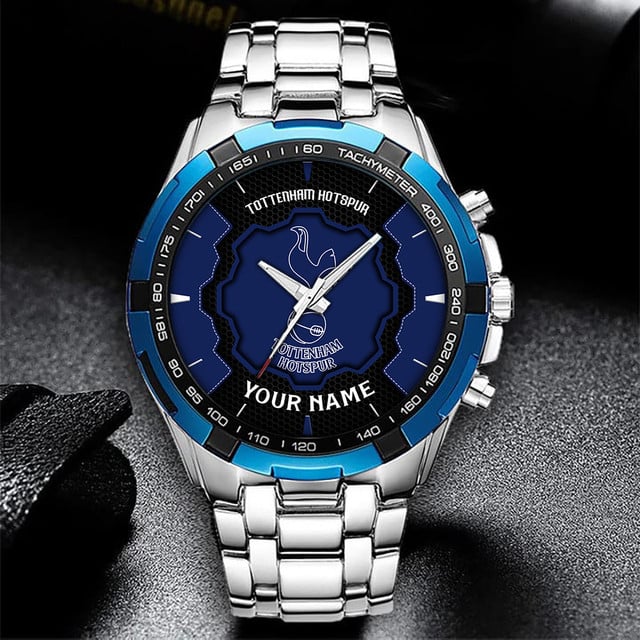 Customizable Tottenham Hotspur Stainless Steel Watch - Perfect Gift For Fans!