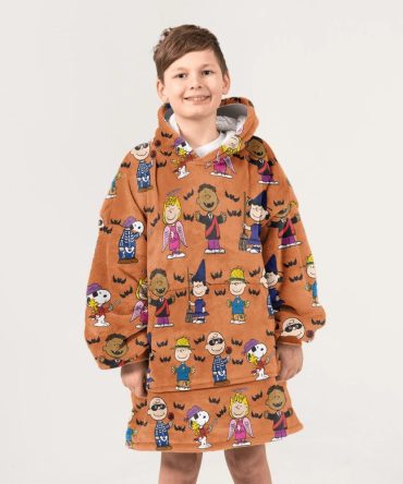 Kid Halloween Peanuts Unisex Blanket Hoodie