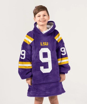 Kid J.B 9 Lsu Football Unisex Blanket Hoodie