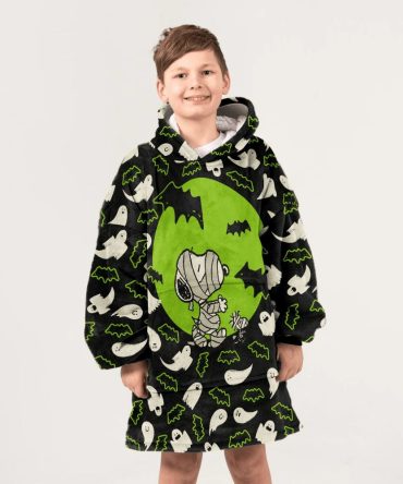 Kid Snoopy Halloween Unisex Blanket Hoodie