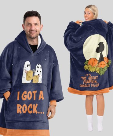Adult It'S The Great Pumpkin, Charlie Brown Halloween Unisex Blanket Hoodie