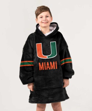 Kid #1 Miami Football Unisex Blanket Hoodie